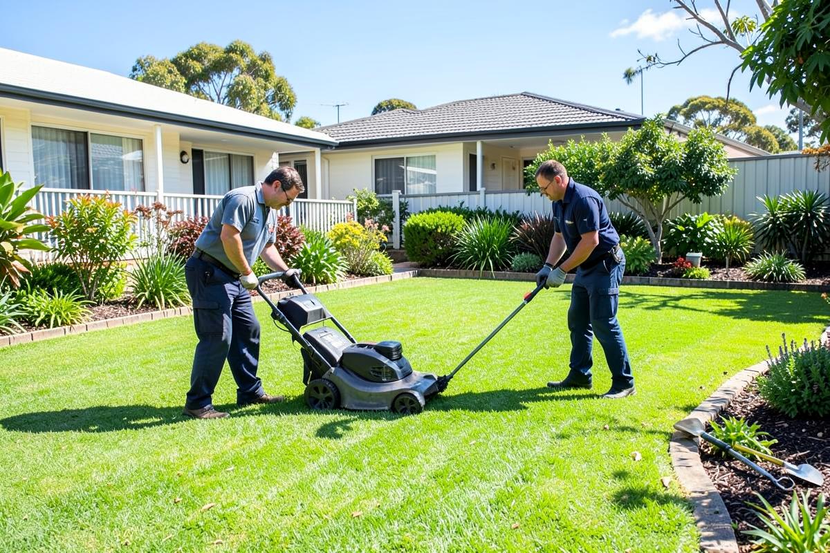 Yard Maintenance service by a professional outdoor team